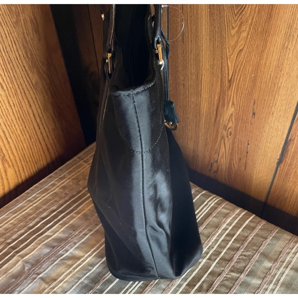 Michael Kors Black Polyester Morgan MD Zippered Tote; Fair Used Condition - Picture 3 of 14